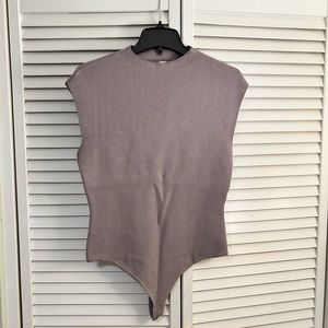 Mock Neck Sweater Shell Bodysuit